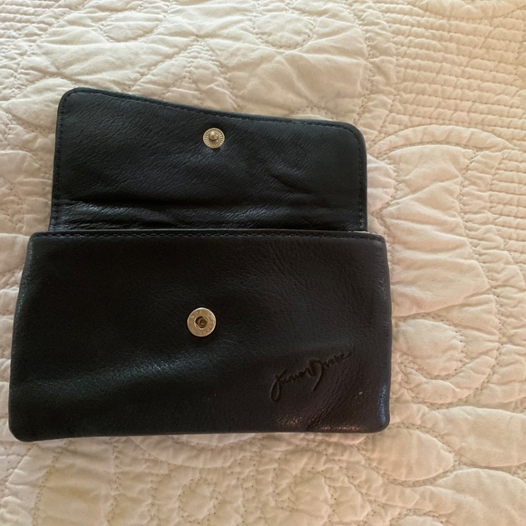 Junior Drake Dark Blue Leather Wallet. - Picture 4 of 4